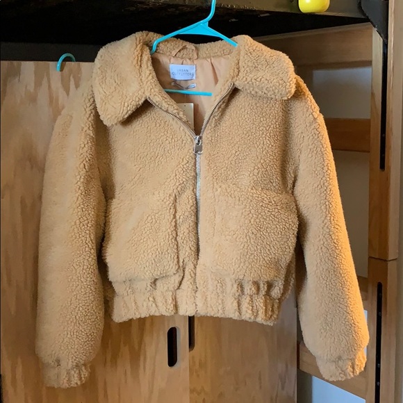 Urban Outfitters Jackets & Blazers - uo cropped teddy jacket